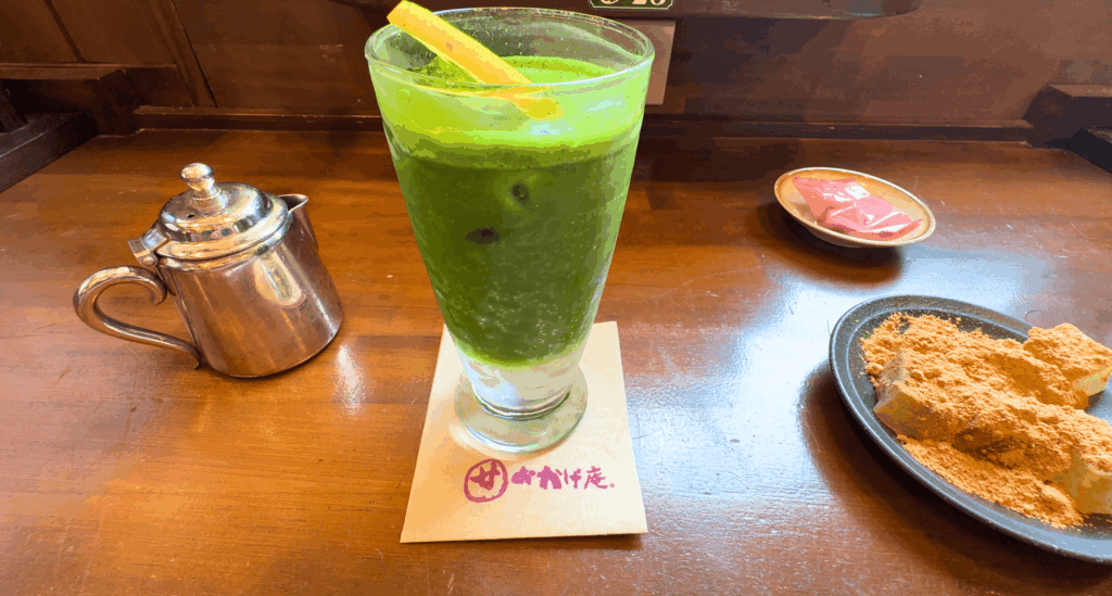 おかげ庵 抹茶ソーダ